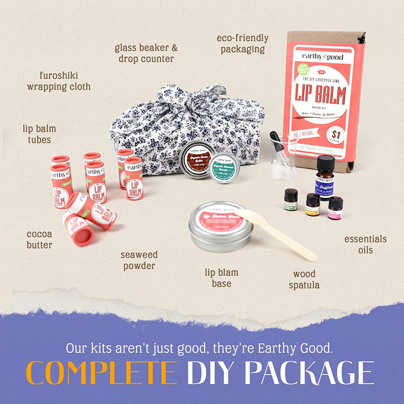 Ultimate Gift Set- Earthy Good Lip Balm, Serenity Spa & Bath Bomb Kit