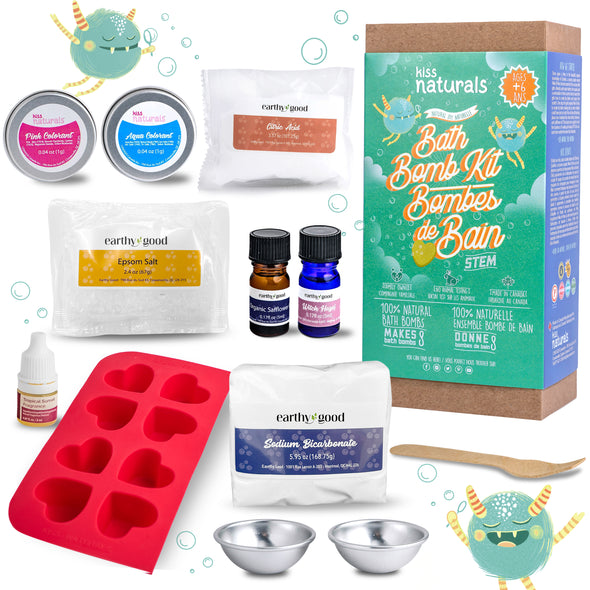 Ultimate Gift Set- Kiss Naturals Lip Balm, Lava Lip Gloss & Bath Bomb Kit