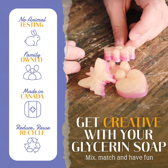 Kiss Naturals DIY Glycerin Soap Kit for Kids for creativity
